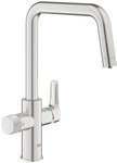 Grohe Blue Pure Eurosmart Filterarmatur mit 150° drehbarem „U“-Auslauf, Edelstahl